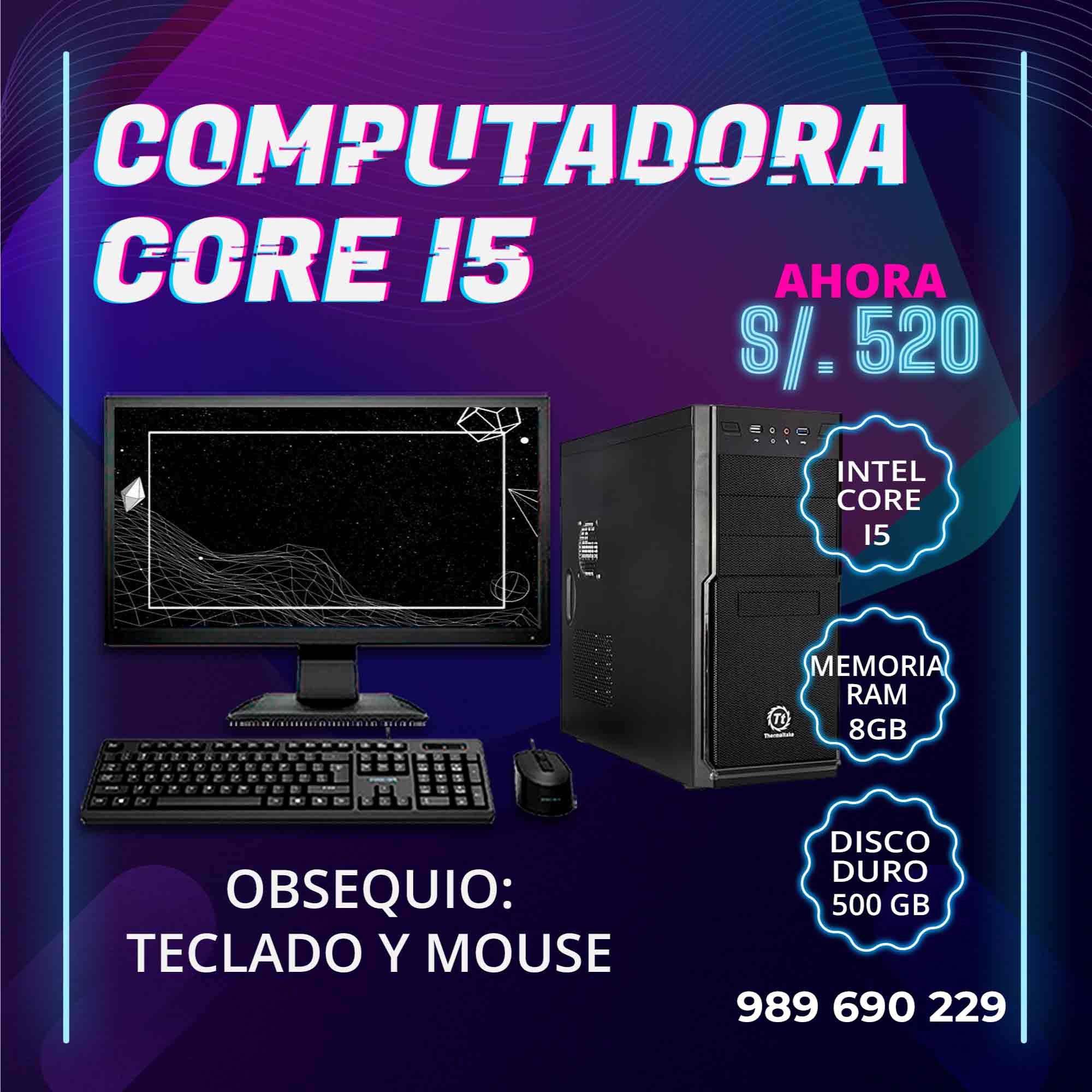 COMPUTADORA THERMALTAKE CORE I5 EN OFERTA